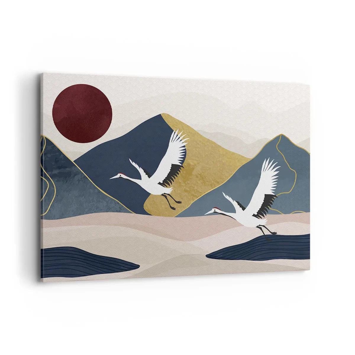 Canvastavla - Bild på duk - Nästa dag FLUGIT iväg - 100x70 cm