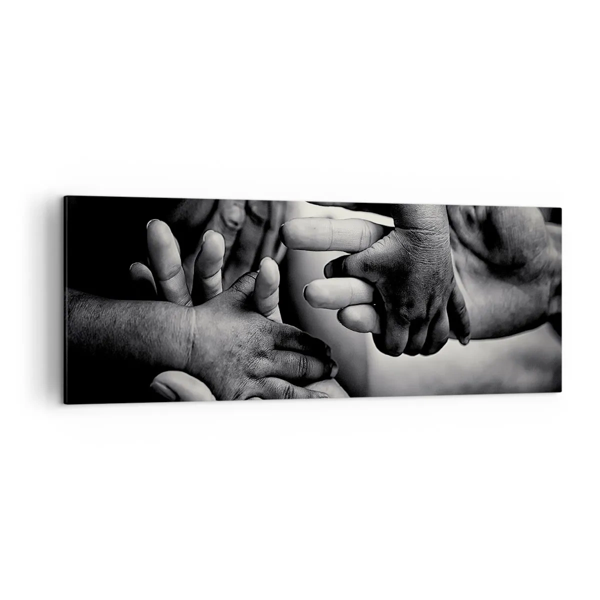 Canvastavla - Bild på duk - Att vara människa - 140x50 cm