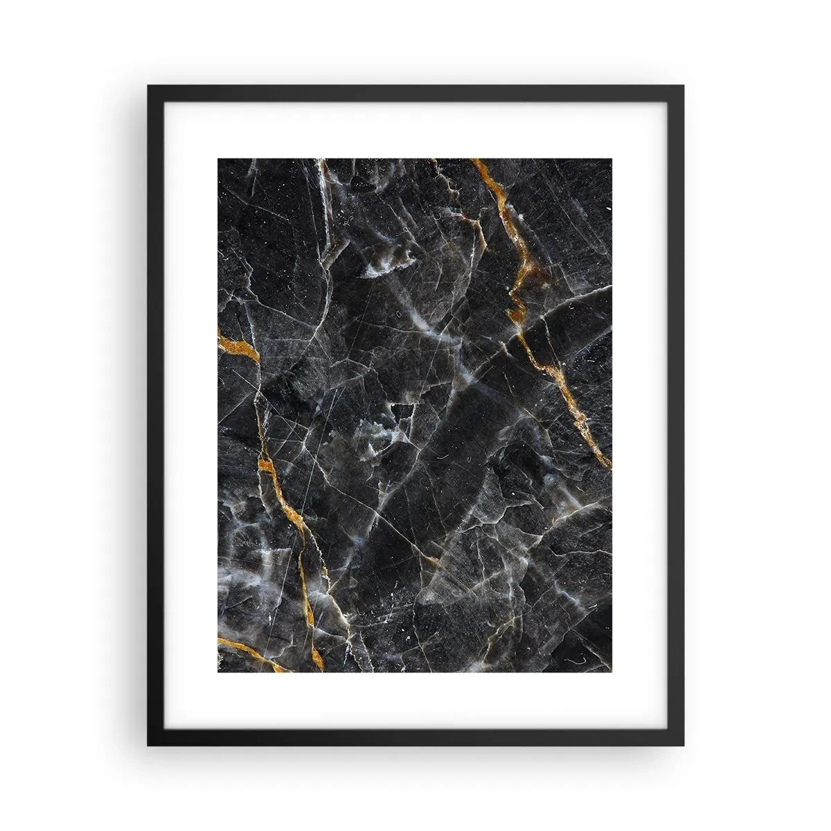 Affisch i svart ram - Stenens interna liv - 40x50 cm