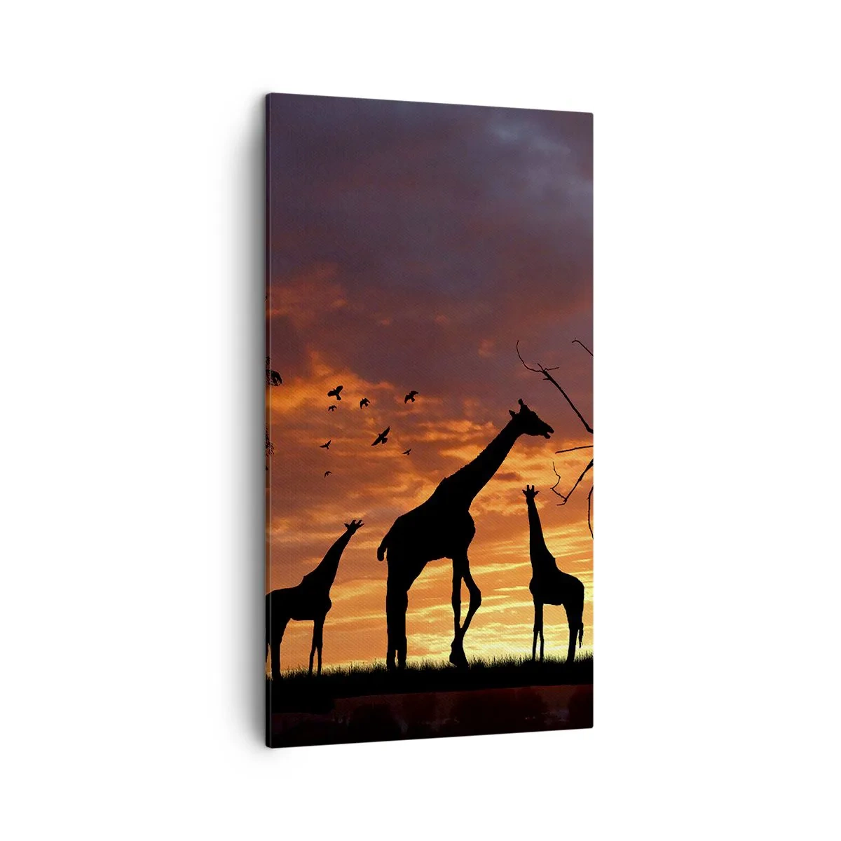 Canvastavla - Bild på duk - Liten middag med de närmaste - 45x80 cm