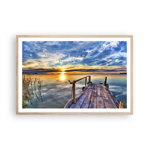 Affisch i ram av ljusek - Vinden lägger sig - 91x61 cm