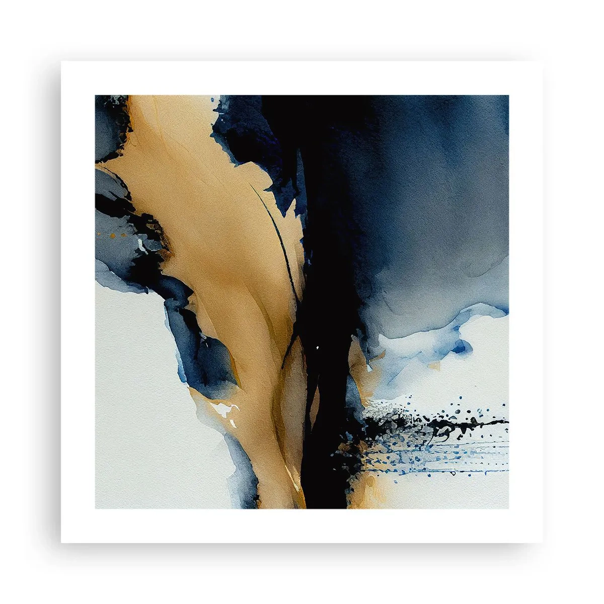 Affisch - Bakom ridån - 50x50 cm