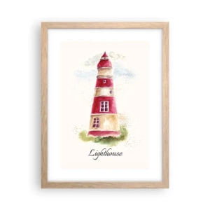 Affisch i ram av ljusek - Det är alltid något väder - 30x40 cm