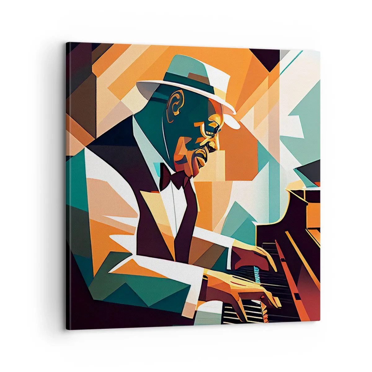 Canvastavla - Bild på duk - Allt som är jazz - 60x60 cm
