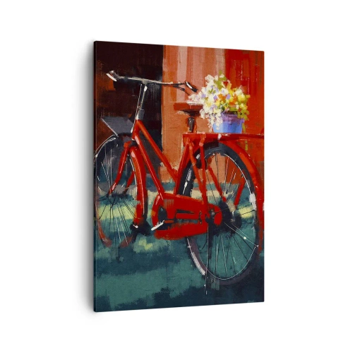 Canvastavla - Bild på duk - I want to ride my bicycle - 50x70 cm
