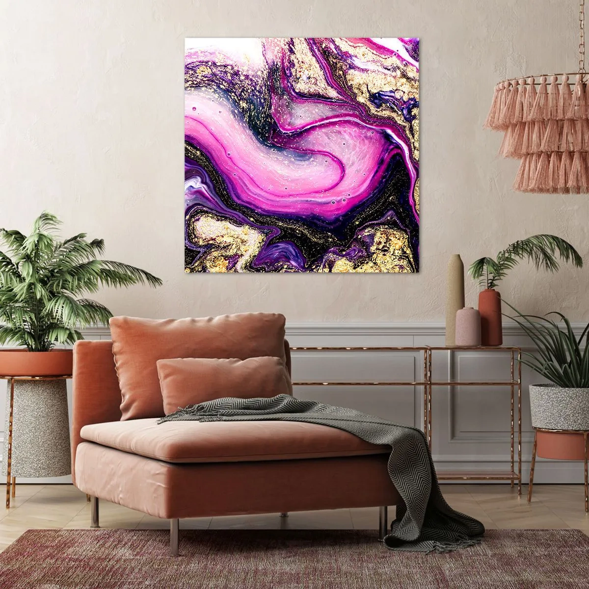 Canvastavla - Bild på duk - En stund bakom kulisserna - 40x40 cm