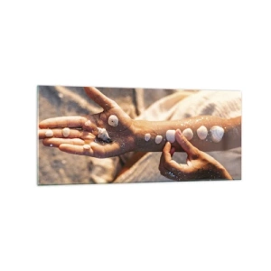 Glastavla - Bild på glas - Skönhet inom handens räckvidd - 120x50 cm