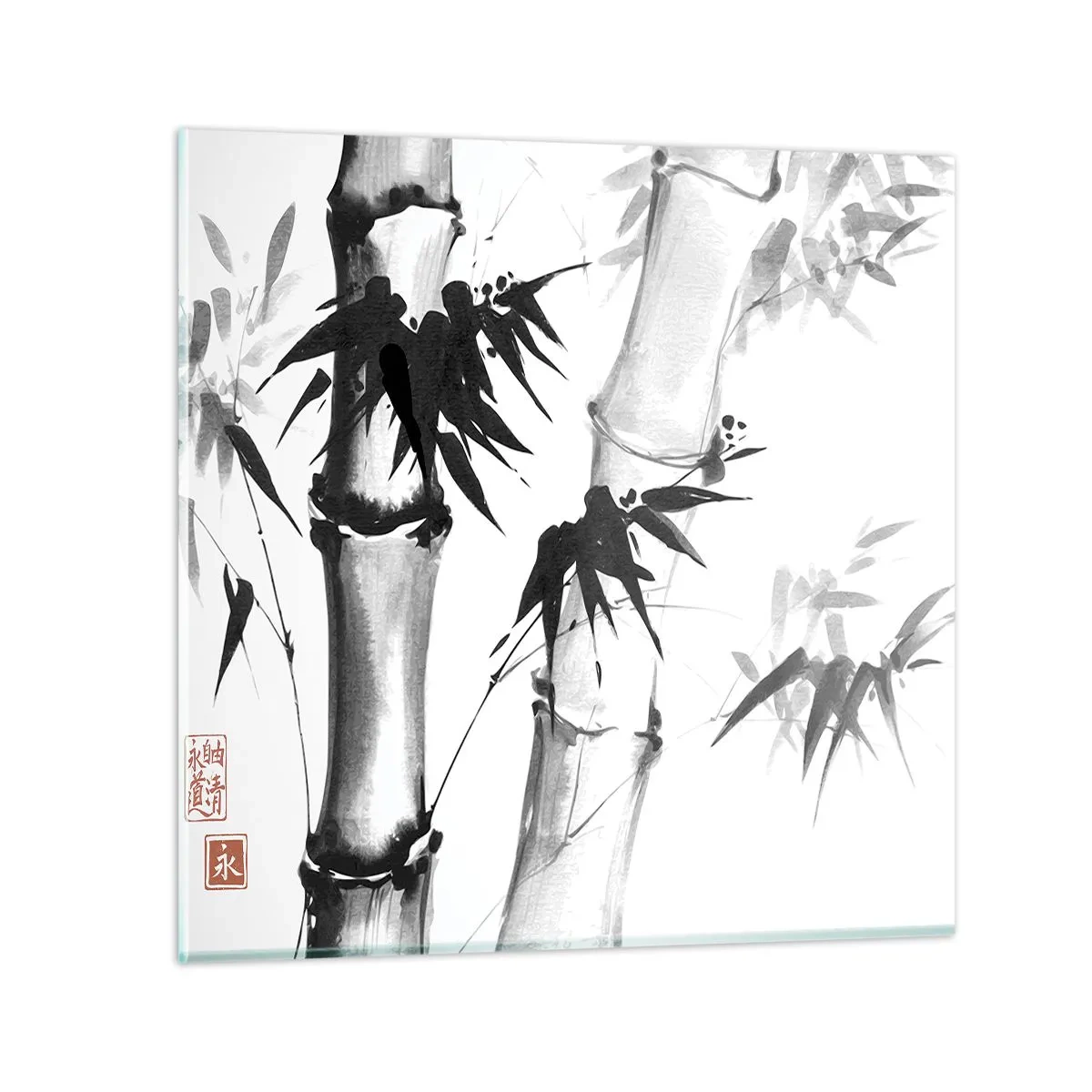 Glastavla - Bild på glas - Inzoomad orient - 30x30 cm