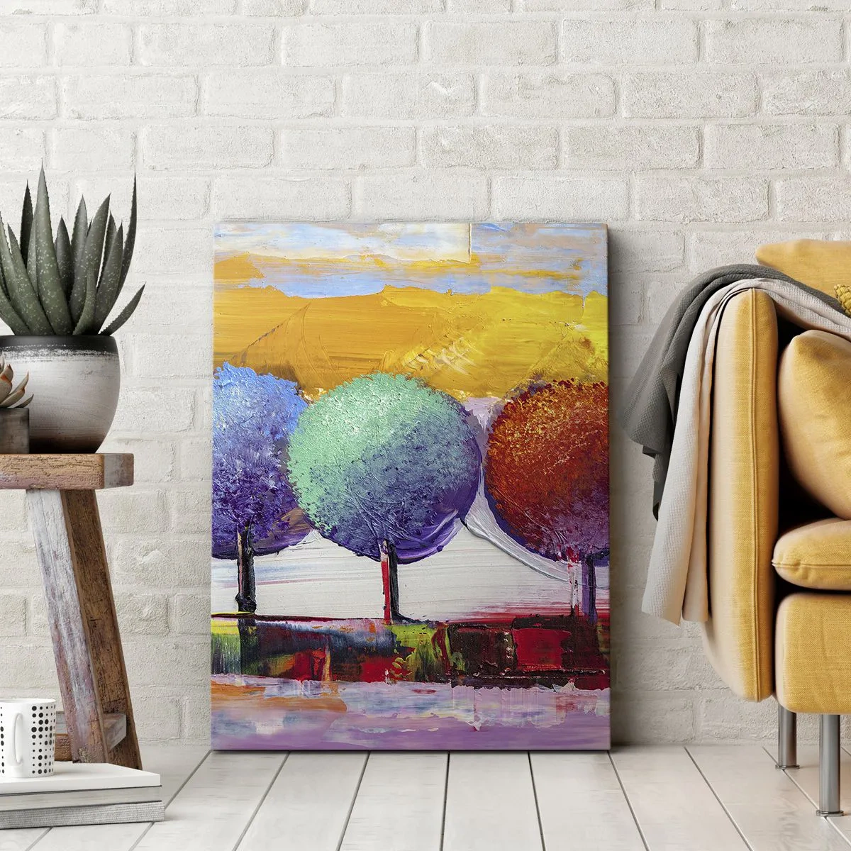 Canvastavla - Bild på duk - Tredje gången gillt - 55x100 cm