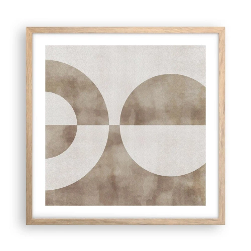 Affisch i ram av ljusek - Likheter och skillnader - 50x50 cm