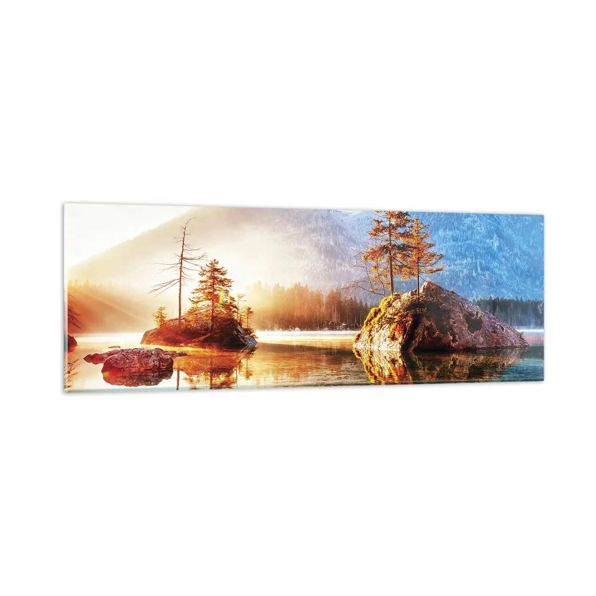 Glastavla - Bild på glas - Naturen i ett nytt ljus - 90x30 cm