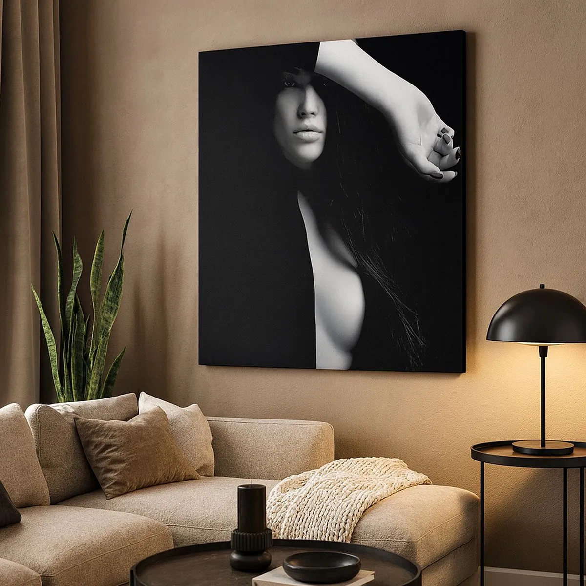 Canvastavla - Bild på duk - Förförelsens skola - 30x30 cm