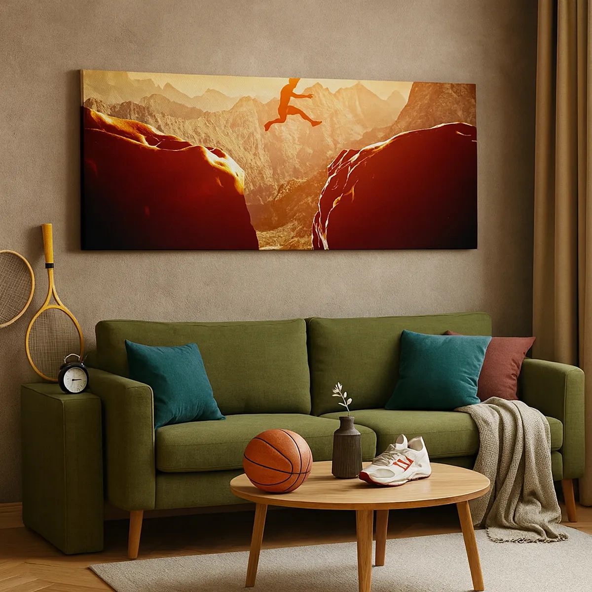 Canvastavla - Bild på duk - Passera gränser - 30x30 cm