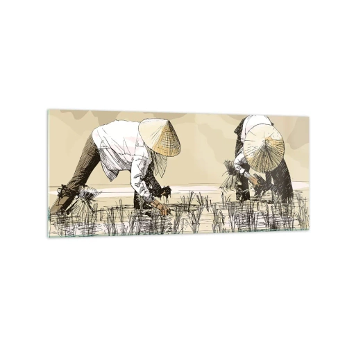 Glastavla - Bild på glas - Lyckad skörd - 120x50 cm