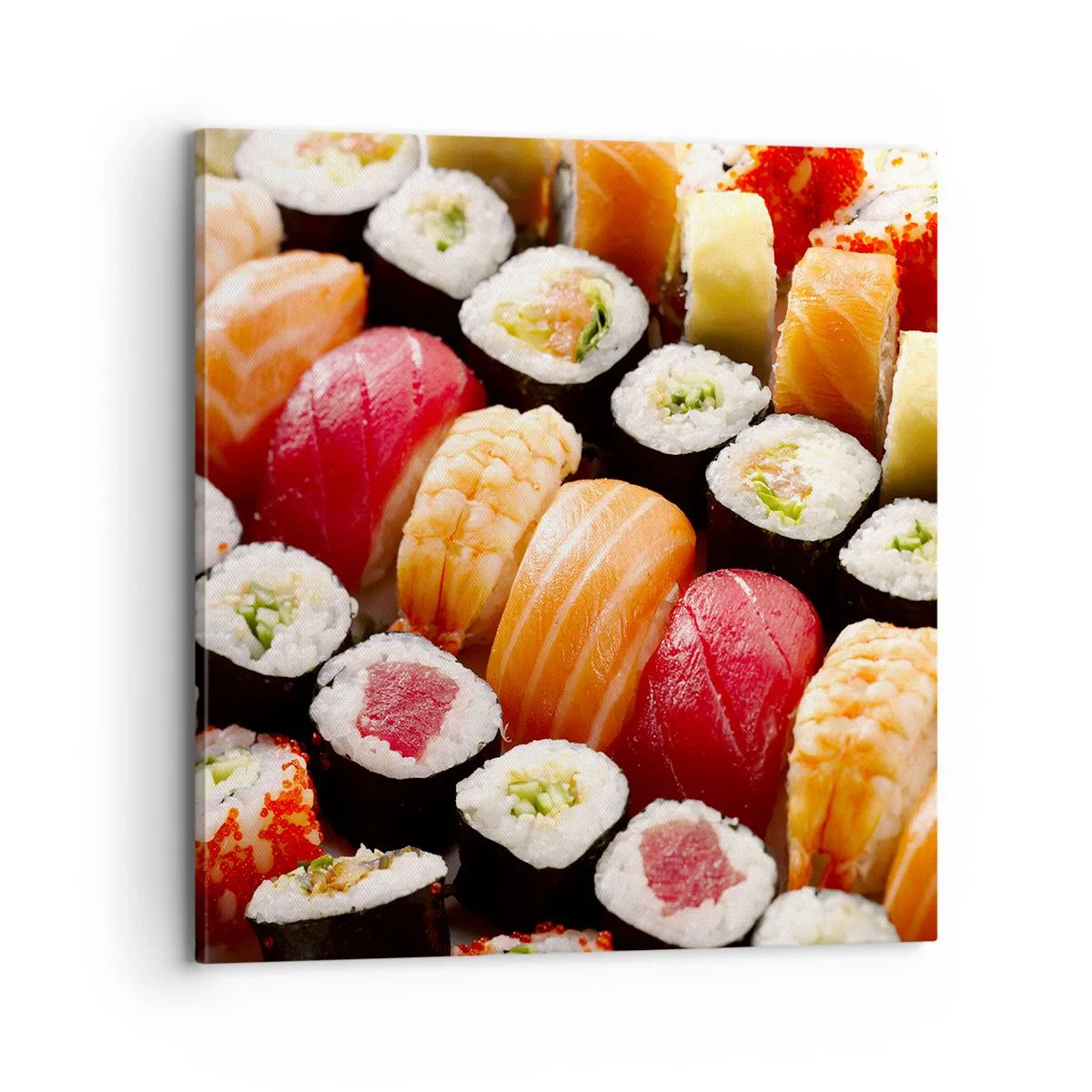 Canvastavla - Bild på duk - Asiens färger och smaker - 70x70 cm