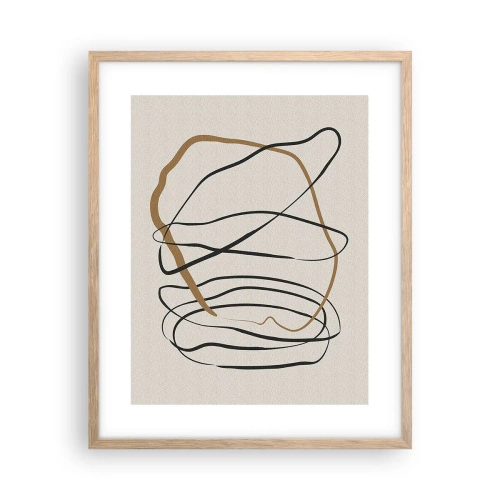Affisch i ram av ljusek - Komposition: besittande dans - 40x50 cm