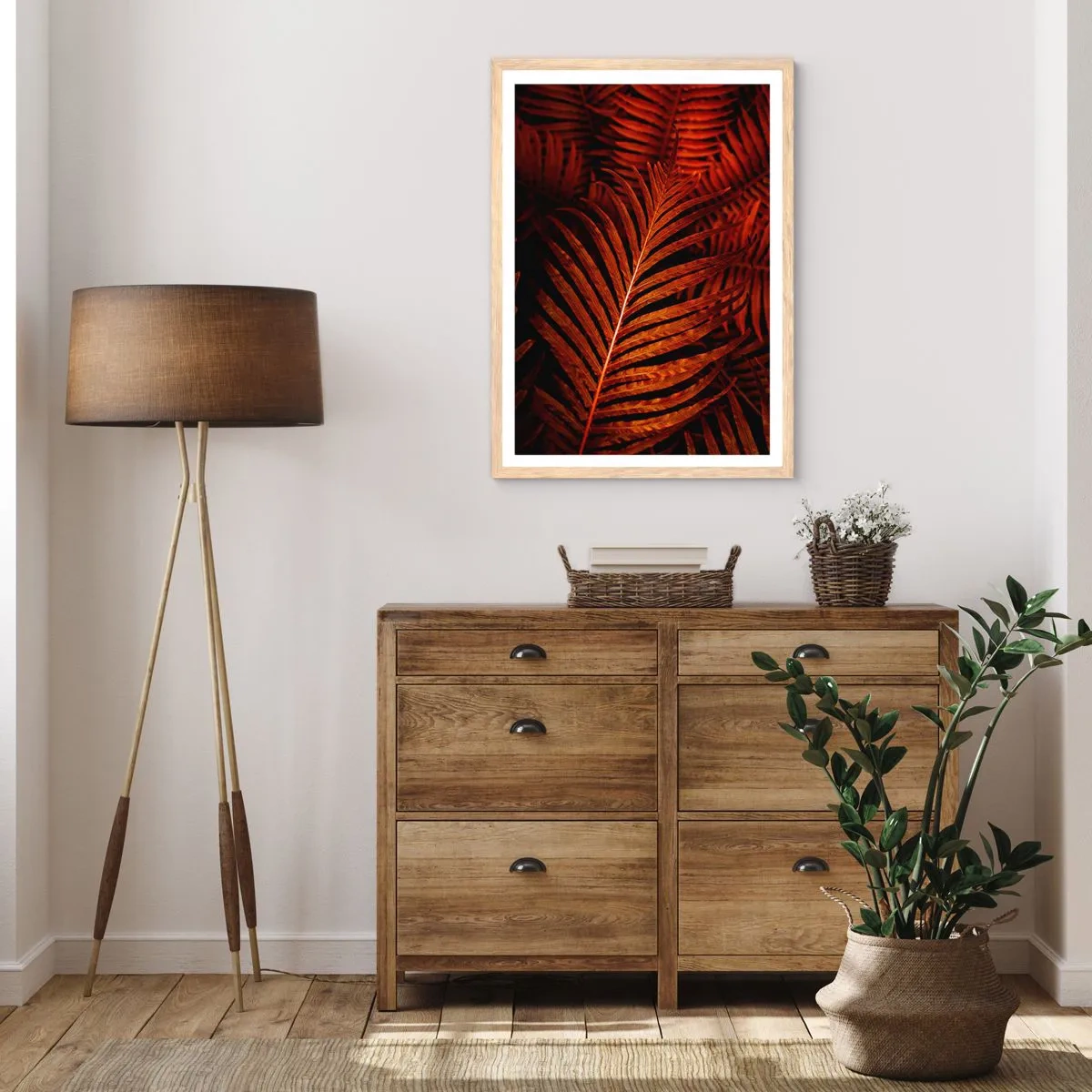 Affisch i ram av ljusek - Livets glöd - 50x70 cm