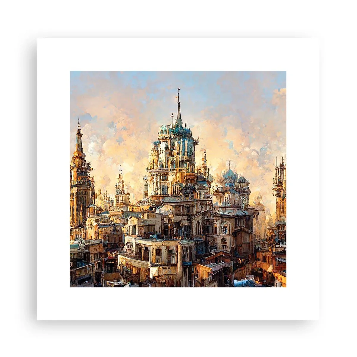 Affisch - Städernas stad - 30x30 cm