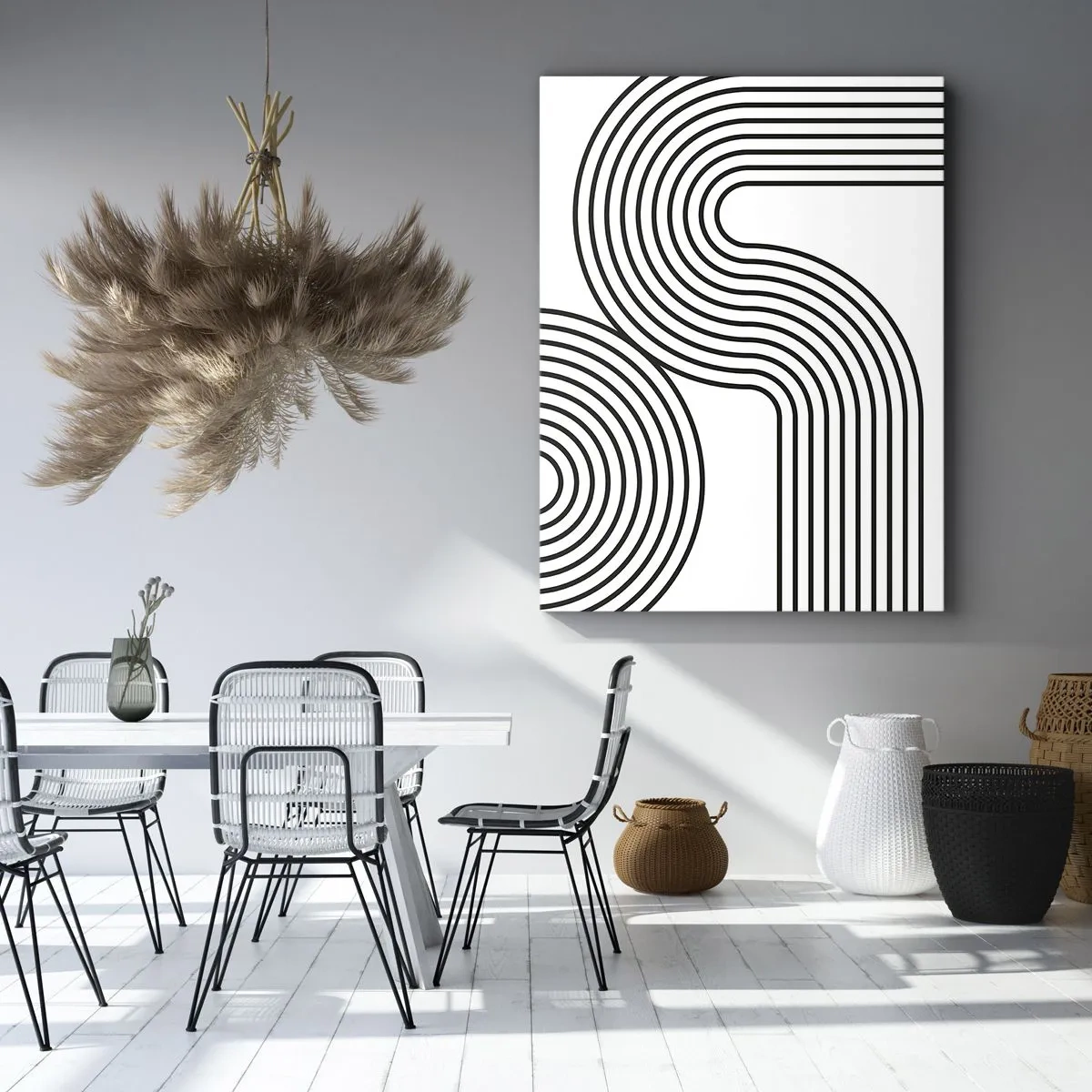 Canvastavla - Bild på duk - På en kurva - 55x100 cm