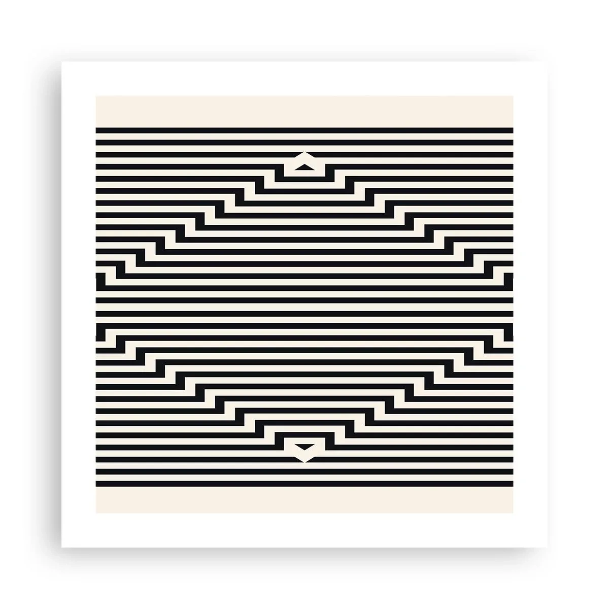 Affisch - Geometrisk illusion - 50x50 cm