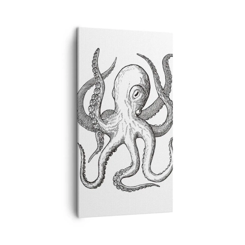 Canvastavla - Bild på duk - Dansar med vågorna - 45x80 cm