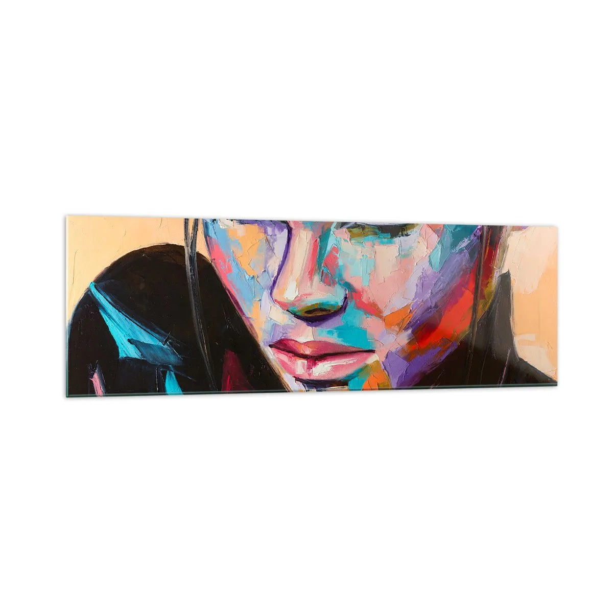 Glastavla - Bild på glas - Vilt hjärta - 160x50 cm
