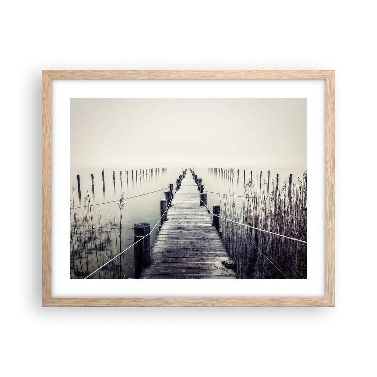 Affisch i ram av ljusek - Fördjupa dig i frid - 50x40 cm