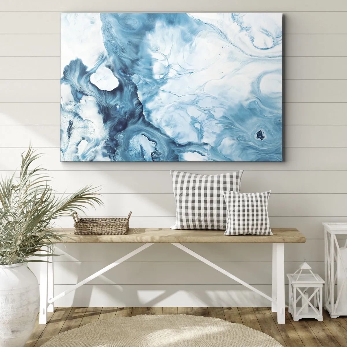 Canvastavla - Bild på duk - Blåhetens konsert - 120x80 cm