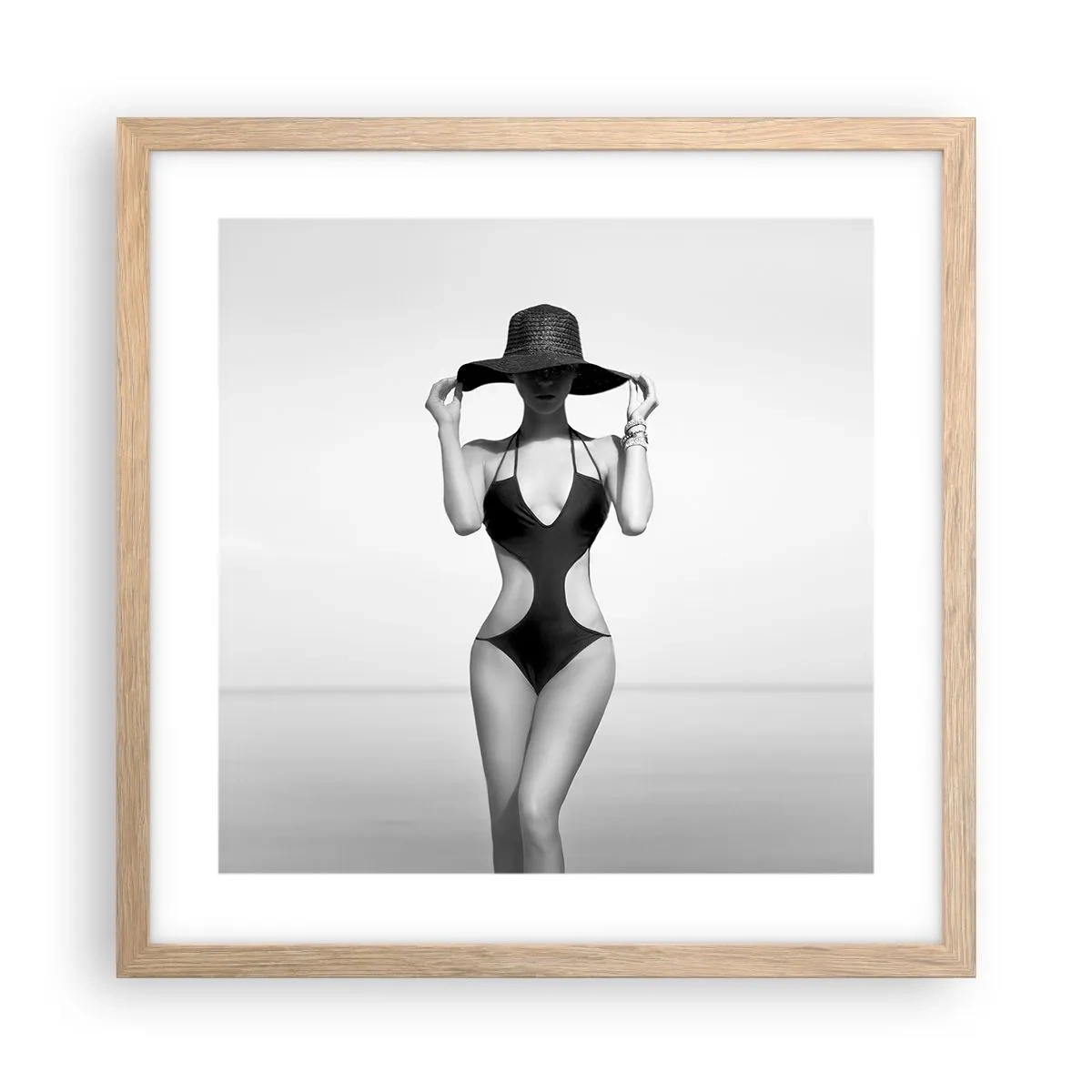 Affisch i ram av ljusek - Mitt förnamn är: Elegans - 40x40 cm