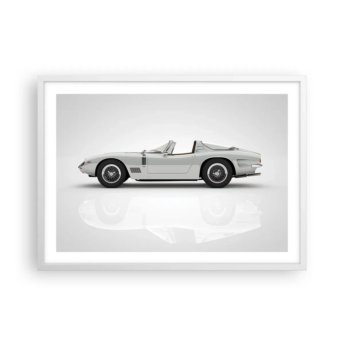 Affisch i vit ram - Ett löfte om lek - 70x50 cm