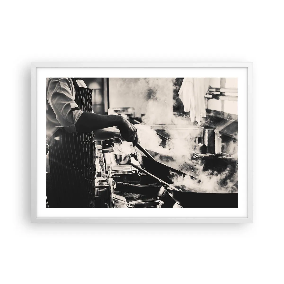 Affisch i vit ram - Alkemi av smaker - 70x50 cm