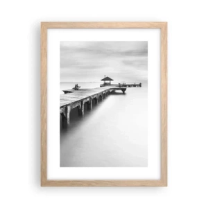 Affisch i ram av ljusek - Ut i det oändliga - 30x40 cm