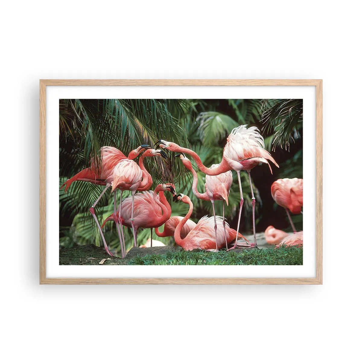 Affisch i ram av ljusek - Eftermiddags skvaller - 70x50 cm