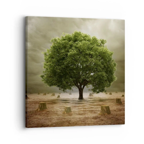 Canvastavla - Bild på duk - Hela hoppet - 30x30 cm