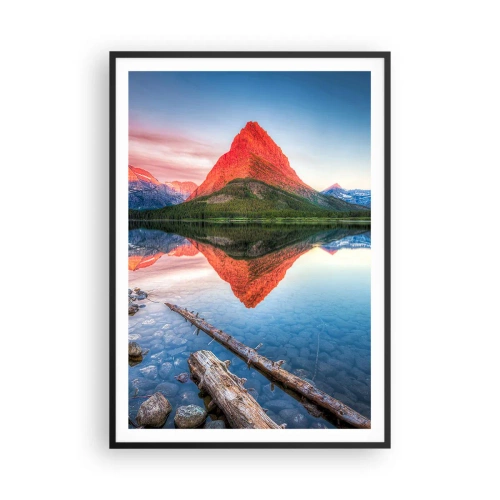 Affisch i svart ram - Glöd och kyla - 70x100 cm