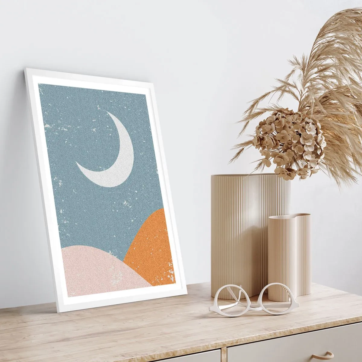 Affisch i vit ram - Många nätters under - 50x70 cm