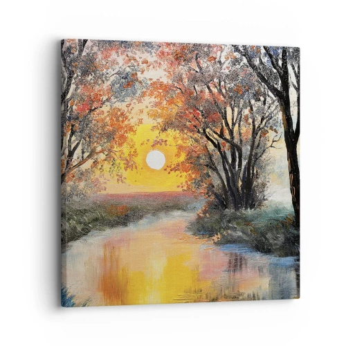 Canvastavla - Bild på duk - Höststämning - 30x30 cm