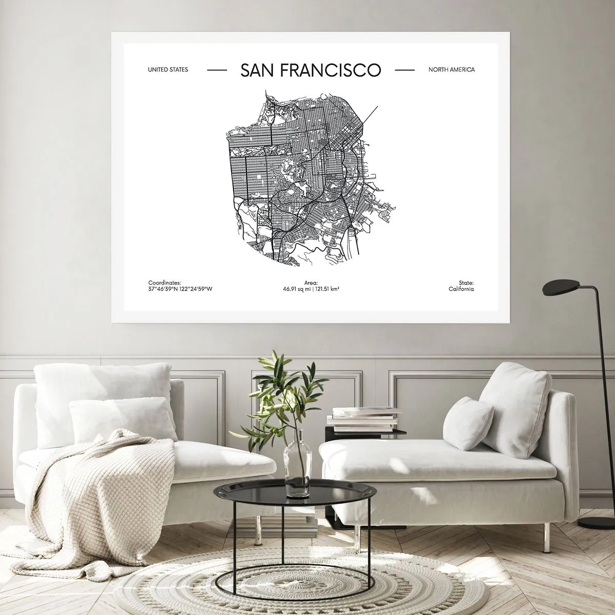 Affisch - San Franciscos anatomi - 70x50 cm