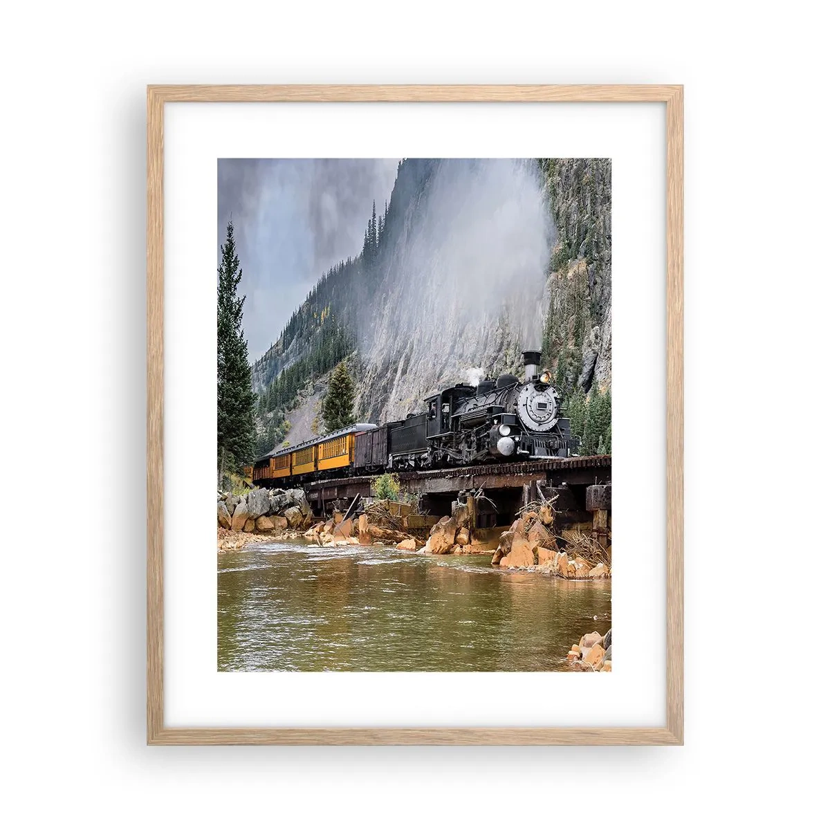 Affisch i ram av ljusek - Vart ska du? Vart? - 40x50 cm