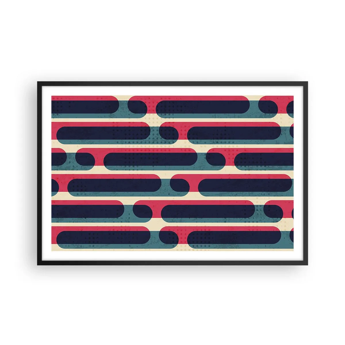 Affisch i svart ram - In och framåt - 91x61 cm