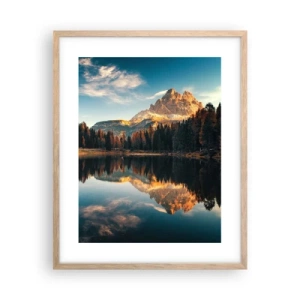 Affisch i ram av ljusek - Dubbelt landskap - 40x50 cm