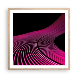 Affisch i ram av ljusek - Ljusets allé - 60x60 cm