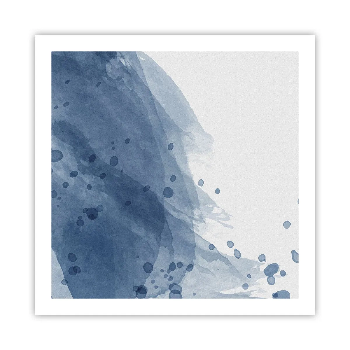 Affisch - Blå tyll - 60x60 cm