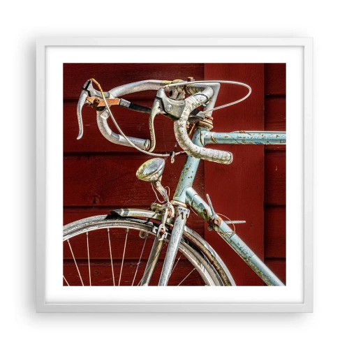 Affisch i vit ram - Skapad för segrar - 50x50 cm