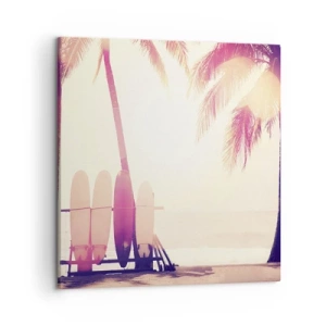 Canvastavla - Bild på duk - Det blir en underbar dag - 50x50 cm