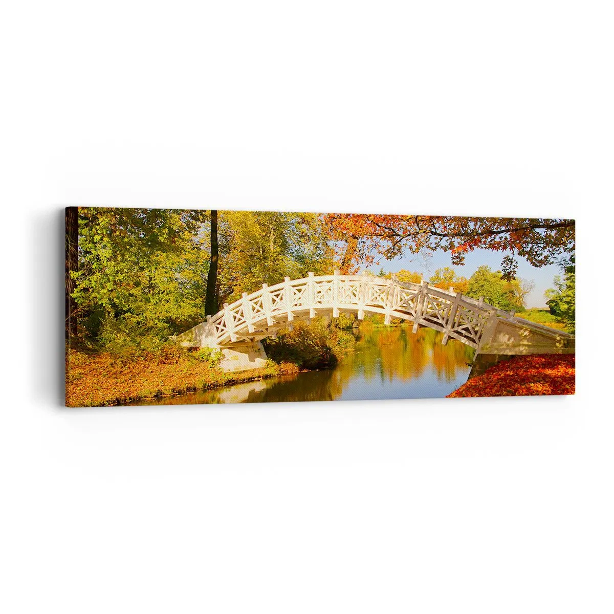 Canvastavla - Bild på duk - På suckarnas vita bro - 90x30 cm