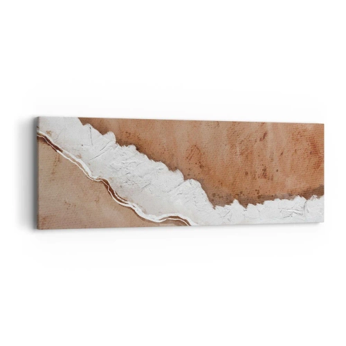 Canvastavla - Bild på duk - I jordnära färger - 90x30 cm