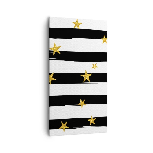 Canvastavla - Bild på duk - Alla är vi födda under lycklig stjärna - 55x100 cm
