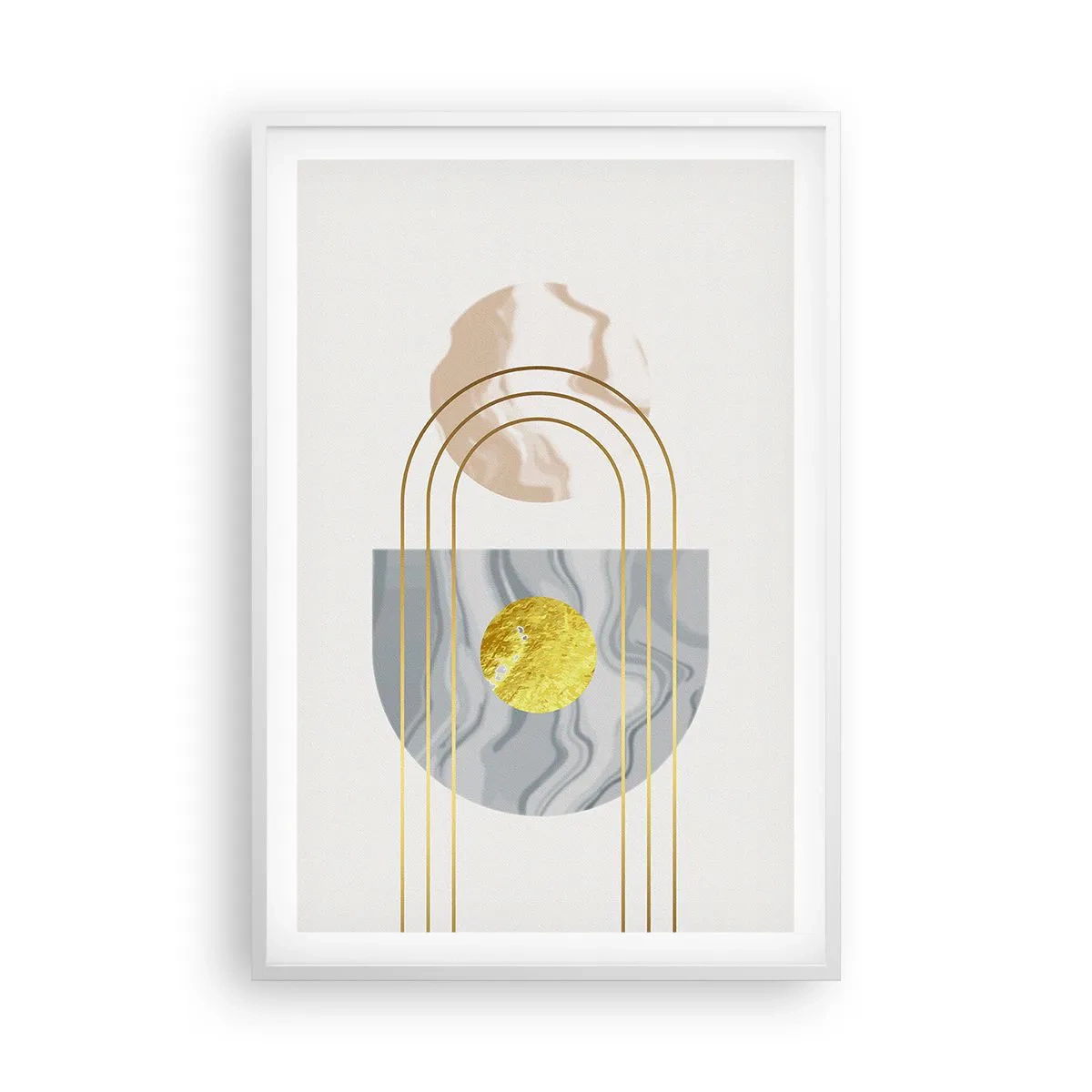 Affisch i vit ram - Ljushet och sken - 61x91 cm