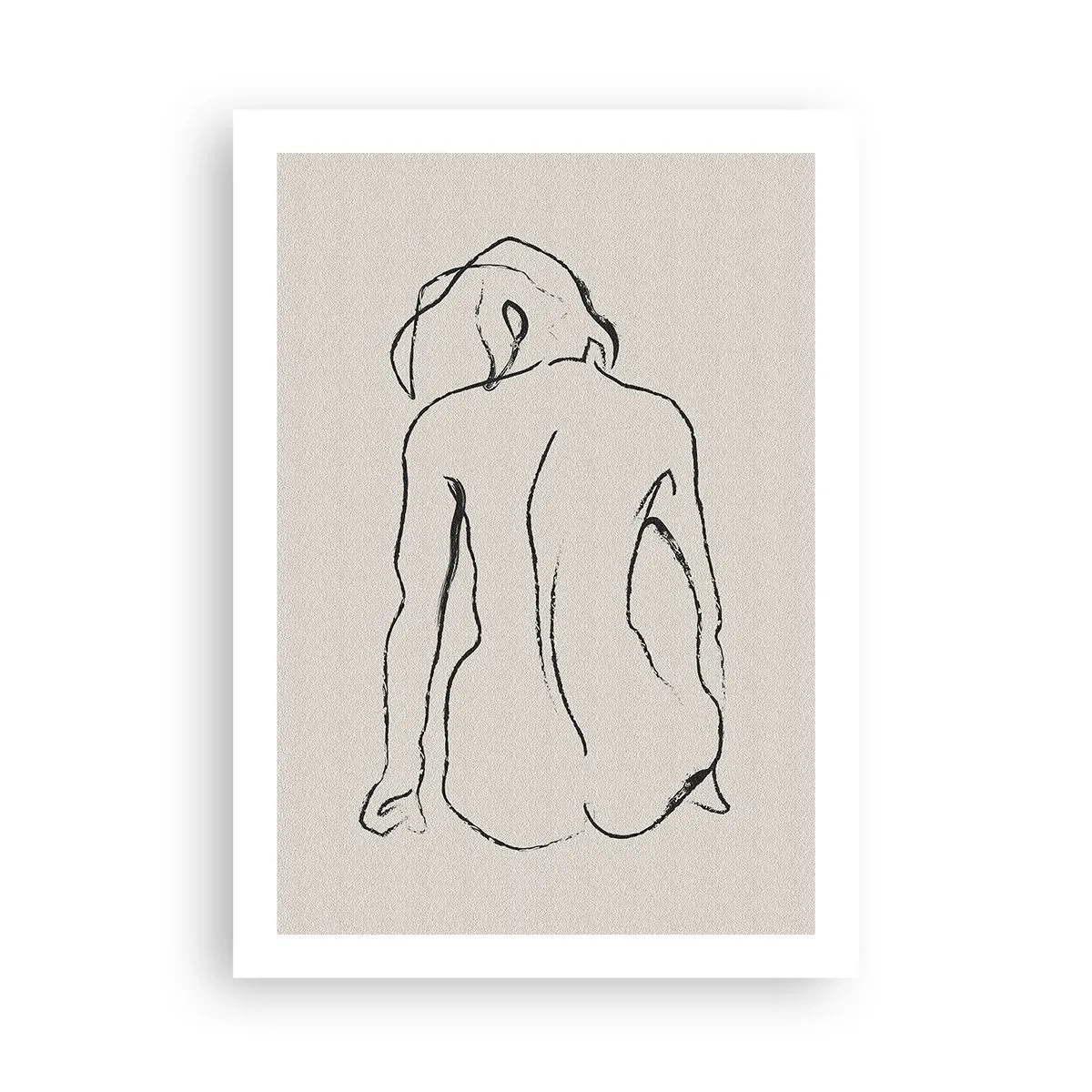 Affisch - Naken flicka - 50x70 cm